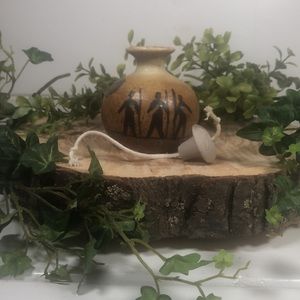 Stoneware Oil Lamp